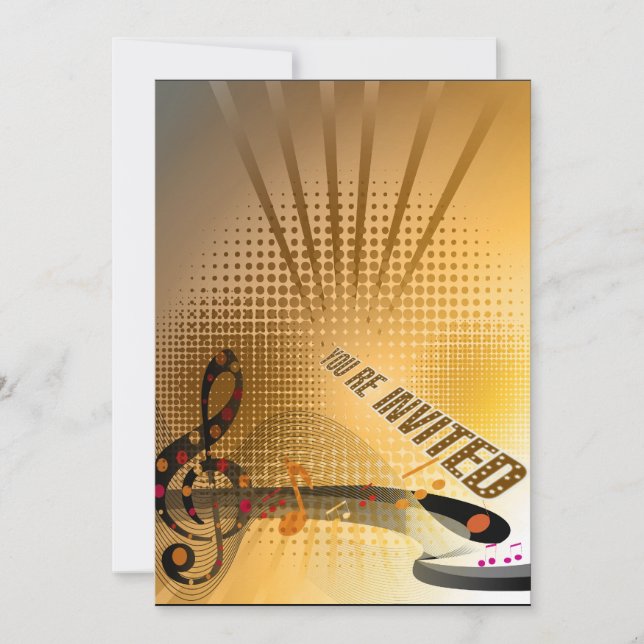 Invitation de partie de célébration (Devant)