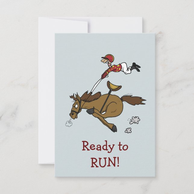 Invitation de partie de course de cheval de Triple (Devant)