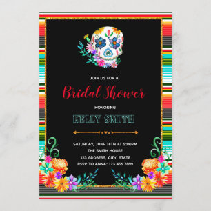 Invitation de partie de Dia de los Muertos