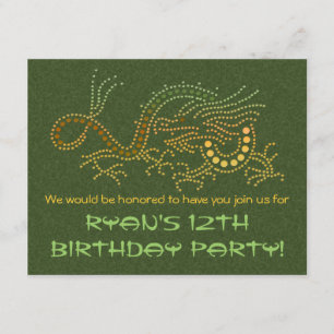 Invitation de partie de dragon de la terre