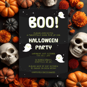 Invitation de partie de Halloween - huez !