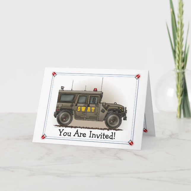 Invitation de partie de Hummer d'équipe de choc (Devant)