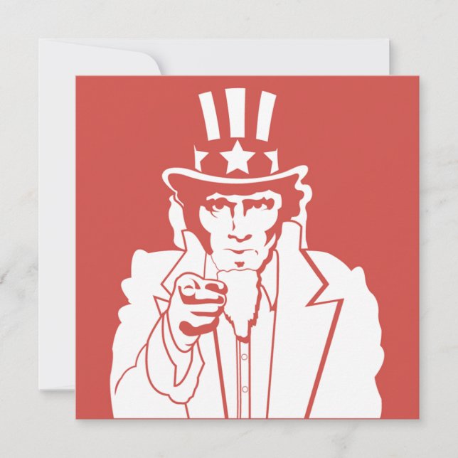 Invitation de partie de Jour de la Déclaration (Devant)