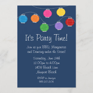 Invitation de partie de lanterne