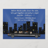 Invitation de partie de limousine de Bachelorette