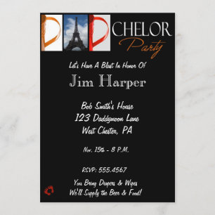 Invitation de partie de Papa-chelor dans la