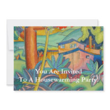 Invitation de partie de pendaison de crémaillère -