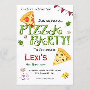 Invitation de partie de pizza