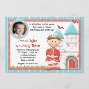 Invitation de partie de prince anniversaire de