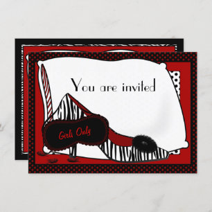 Invitation de partie de pyjama de Bachelorette