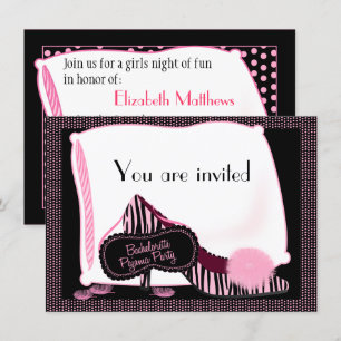 Invitation de partie de pyjama de Bachelorette