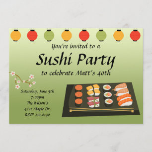 Invitation de partie de sushi