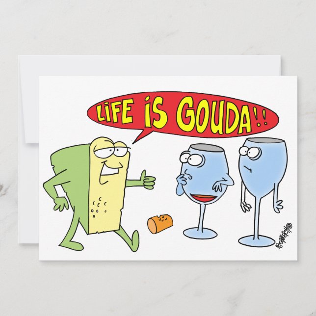 INVITATION DE PARTIE DE VIN ET DE FROMAGE (Devant)