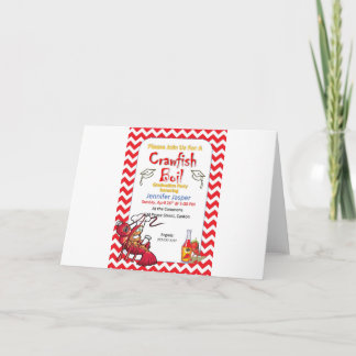 Invitation de partie d'ébullition d'écrevisses