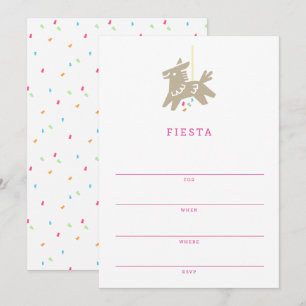 Invitation de partie d'enfants de voix de Piñata  