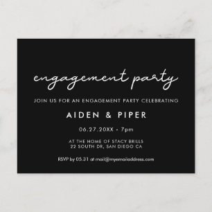 Invitation de partie d'engagement simple