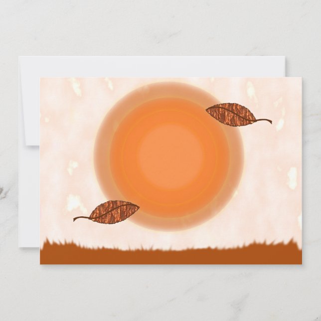 Invitation de partie d'équinoxe d'automne (Devant)