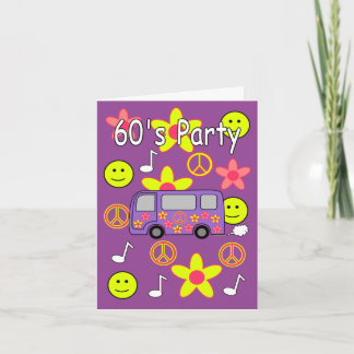 invitation de partie des années 60