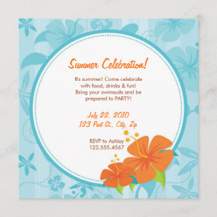 Invitation de partie d'été : Ketmie bleue et