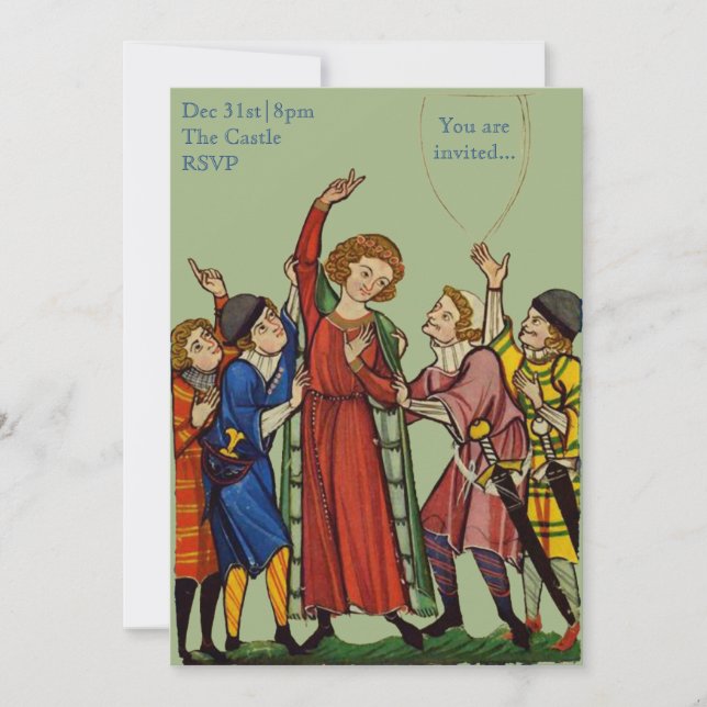 Invitation de partie - personnalisable (Devant)