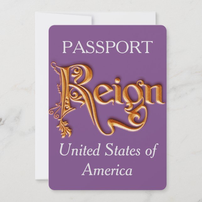 Invitation de passeport et de carte d'embarquement (Devant)