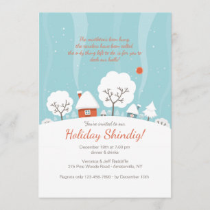 Invitation de paysage d'hiver