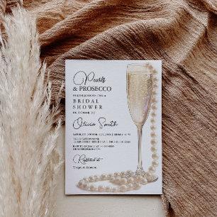 Invitation de Pearls et Prosecco