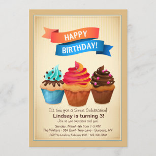 Invitations Faire Part Cartes Joyeux Anniversaire Linda Zazzle Ch