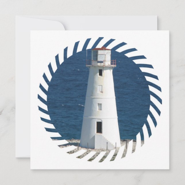 Invitation de phare nautique (Devant)