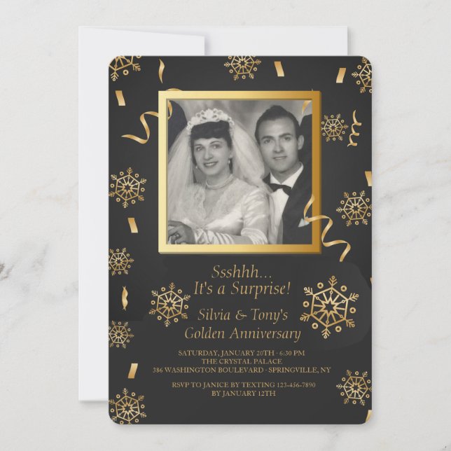 Invitation de photo de célébration d'hiver (Devant)