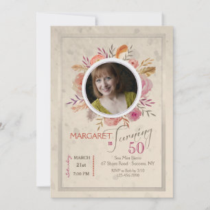 Invitation de photo de lueur de coucher du soleil