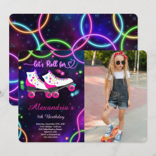 Invitation de photo de patin à roulettes