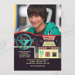 Invitation de photo de tableau de bord