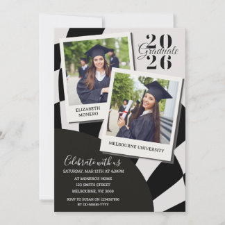 Invitation de photo Polaroid pour la remise des di