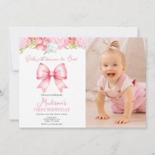 Invitation de photo pour le premier anniversaire d