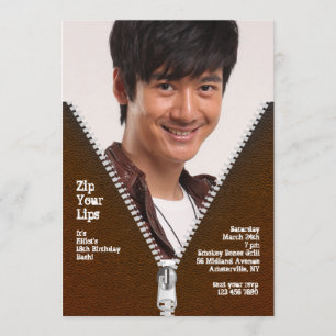 Invitation de photos Zipper Frame