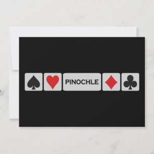 Invitation de Pinochle - personnaliser