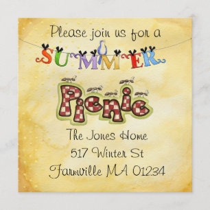 Invitation de pique-nique