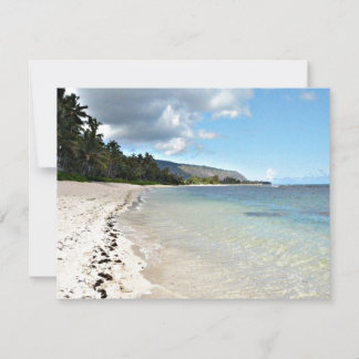 Invitation de plage hawaïenne