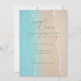 Invitation de plage tropicale