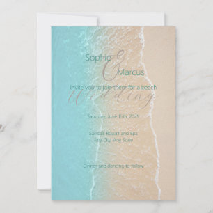 Invitation de plage tropicale