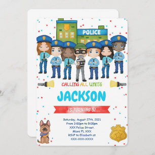 Invitation de police modifiable