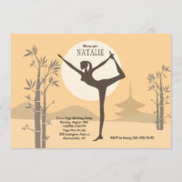 Invitation de position de yoga