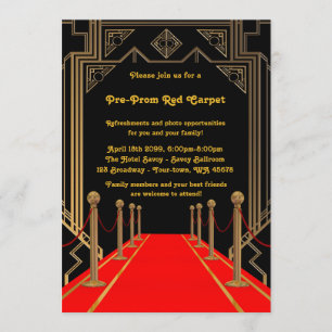 Invitation de Pré-Bal d'étudiants, pré bal