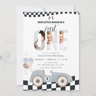 Invitation de premier anniversaire de voiture de c