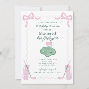 Invitation de premier anniversaire par personne