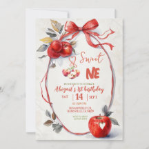 Invitation de premier anniversaire Sweet One sur l