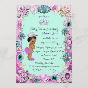 Invitation de princesse baby shower, princesse,