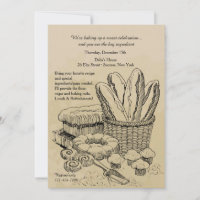 Invitation de produits cuits