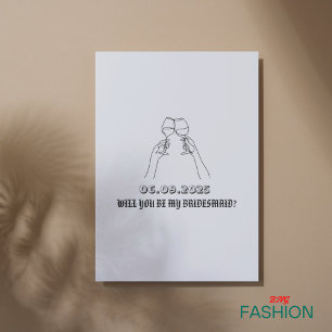Invitation de proposition de servante minimaliste